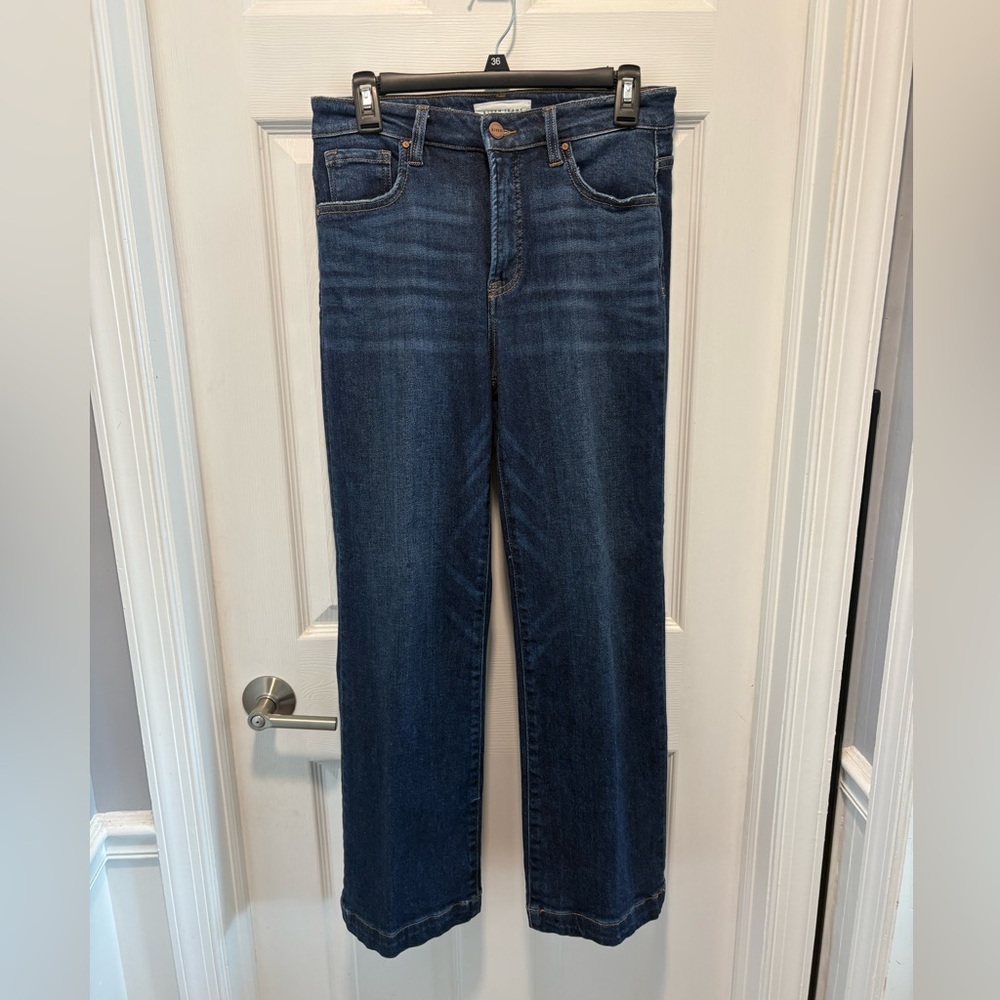 Risen Tummy Control High Rise Crop Wide Leg, NEW, Size 7